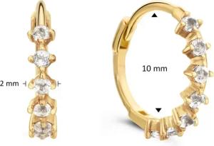 Jackie Gold Ohrringe - Creolen - Gr. unisize - in Gold - für Damen