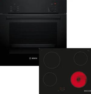 BOSCH Backofen-Set 2 HBF010BA1, mit nachrüstbar, 3D-Heißluft, Halogen-Innenbeleuchtung