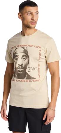 MERCHCODE 2pac Herren T-Shirts - Beige - Größe: M - Baumwoll-Jersey - Foot Locker