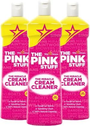 The Pink Stuff 3 x Stardrops The Pink Stuff Miracle Cream Cleaner Reinigungsmilch je Küchenreiniger