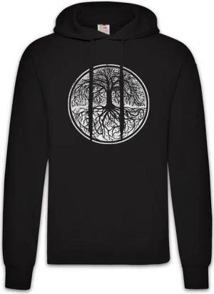 Urban Backwoods Hoodie Yggdrasil Tree Logo II Herren Hoodie Tree Tyr Celtic Irminsul Of Thor (1-tlg) Life Wikinger Vikings Wotan