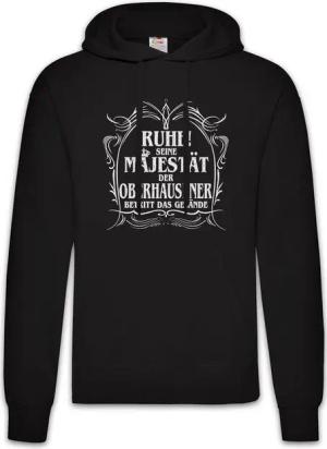 Urban Backwoods Hoodie Seine Majestät Der Oberhausener Herren Hoodie NRW Gasometer Rot Weiß (1-tlg) Spaß Stadt Oberhausen