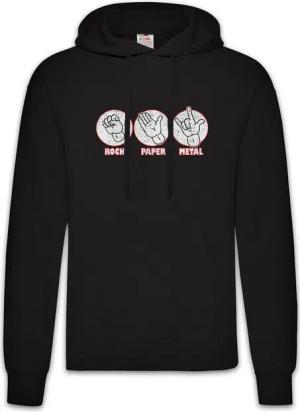 Urban Backwoods Hoodie Rock Paper Metal Herren Hoodie Scissor Scissors Schere Stein TBBT Hard (1-tlg) Big Fist Fork Papier