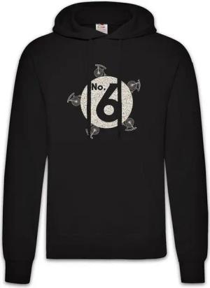 Urban Backwoods Hoodie No. 6 Herren Hoodie The Fun TV Prisoner Number Butler Six Supervisor (1-tlg) Nummer Gefangener 6 Fahrrad