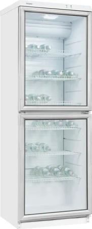 exquisit Getränkekühlschrank "GKS350-2-GT-280D weiss", 320 L Volumen, Getränkekühlschrank mit Glastür, LED