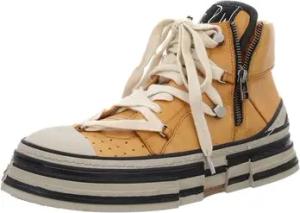 Rebecca White Sneaker XY22(M)-5 YELLOW+BLACK
