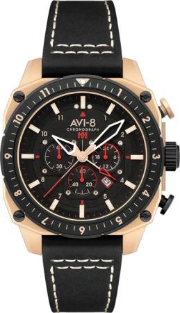 AVI-8 AV-4100-06 Herrenuhr Hawker Hunter Dual Time Chronograph 43mm 5ATM