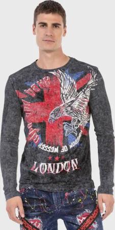 Cipo & Baxx T-Shirt "Sweatshirts", mit Print auf Vorder- und Rückseite