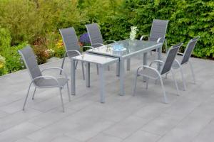 MERXX Garten-Essgruppe "Amalfi di Lusso", (7 tlg.)