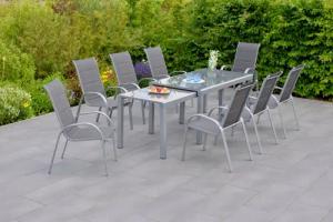 MERXX Garten-Essgruppe "Amalfi di Lusso", (9 tlg.)