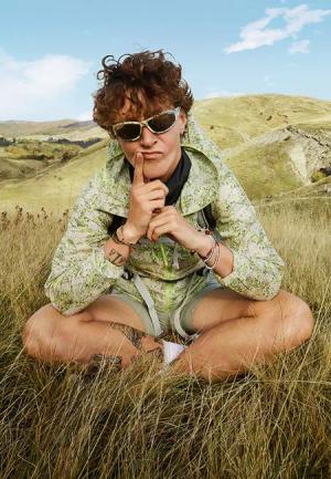 Jack Wolfskin Prelight Wind Jacket Women Windjacke Damen XL allover print SANDBLASTED cool matcha