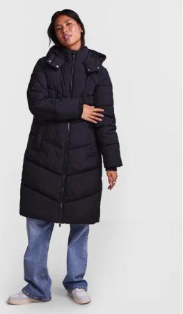 Pieces Winterjacke Jamilla 17126619 Schwarz Oversize