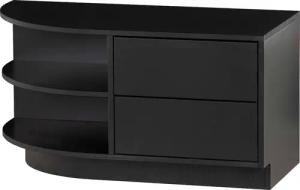 WOOOD Lowboard "Finca, Kommode mit abgerundeten Abschlussregal", mit modernem Push-to-Open-System, Breite 78 cm