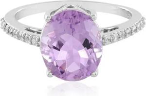 J Classics Silberring Lavendel-Amethyst-Silberring