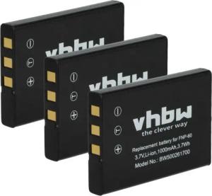 vhbw passend für Sony Mylo COM-1/B, COM-1/W, COM-2, COM-1 Foto / Kamera-Akku Li-Ion 1000 mAh