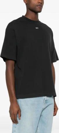 Off-White - Black Cotton T-Shirt - Größe XXS - schwarz