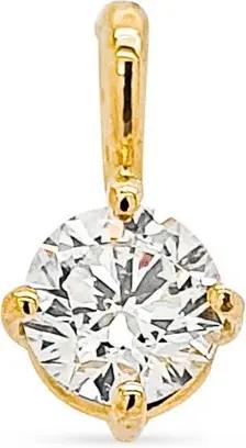 Webgoldschmied Kettenanhänger Diamant Anhänger 750/- Gold 18 Karat Gold mit Brillant 0,52 F/IF, handgefertigt