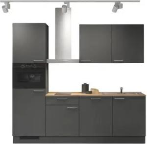 nobilia® Küchenzeile Bornholm, individuell anpassbar, gratis Beratung, schnelle Lieferung, (240 Breite), vormontiert, wahlw. mit E-Geräten, inkl. Lieferung