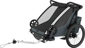 Thule - Chariot Cross 2 Double Fahrradanhänger 2 Sitzer dark slate