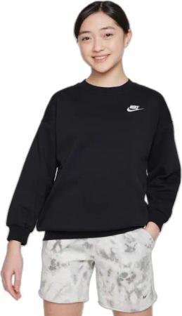Sweatshirt für Mädchen mit Rundhalsausschnitt Nike Club Fleece Oversized LBR