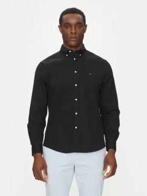 Tommy Hilfiger Hemd Core Flex MW0MW39988 Schwarz Regular Fit