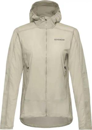 GOREWEAR Fernflow Hooded Windbreaker Womens Damen (Beige XL Größe)