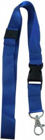 Kranholdt Schlüsselanhänger Umhängeband, aus Polyester, Sicherheitsbruchstelle (10-tlg), mit drehbarem Karabinerhaken und Steckschnalle