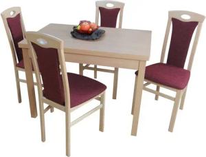 moebel-direkt-online Essgruppe Janina, (Spar-Set, Tischgruppe 5tlg), Tisch mit 4 Stühlen