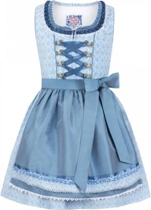 Kinderdirndl Babsi (hellblau, Gr. 134-140) von Stockerpoint Trachten Madl für Unisex, 100% Baumwolle