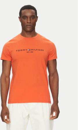 Tommy Hilfiger T-Shirt Logo MW0MW11797 Orange Regular Fit