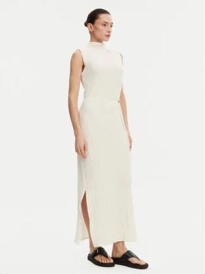 Calvin Klein Sommerkleid K20K208304 Écru Slim Fit
