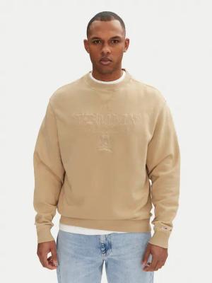 Tommy Jeans Sweatshirt Varsity DM0DM20827 Beige Relaxed Fit