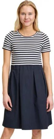 Vera Mont Sommerkleid Vera Mont Sommerkleid mit Kellerfalten Materialmix