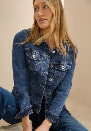 Cecil Damen Jeansjacke in Blau, Gr: M