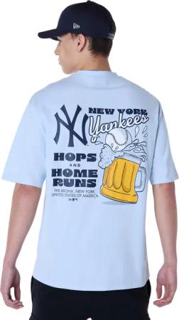 New Era MLB New York Yankees Food Graphic Oversized T-shirt Blau