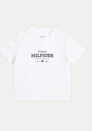 Tommy Hilfiger T-Shirt Monotype 1985 KN0KN02033 Weiß Regular Fit