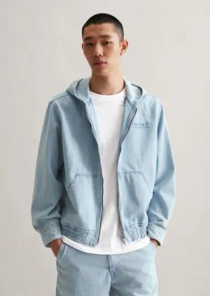 Kapuzen-Jeansjacke regular