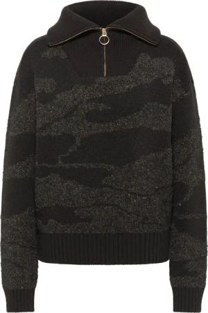 Mustang Damen Langarmpullover Strickpullover black