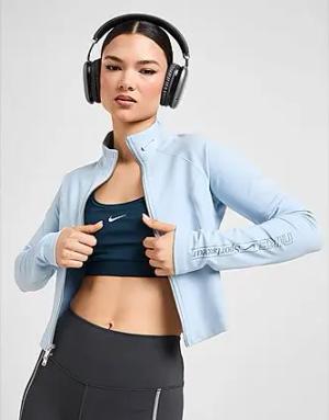 Nike Training Graphic Swoosh Full Zip Top - Damen, Light Armoury Blue