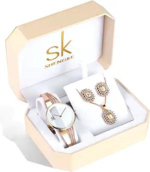 Tidy Schmuckset Weihnachten Muttertag Shengke Geschenkset,elegante Damenuhr