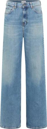 Mustang Damen Jeans Style Luise Wide mittelblau