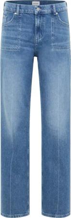 Mustang Damen Jeans Style Madison Wide mittelblau