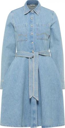 Mustang Damen Minikleid Style Hazel Denim hellblau
