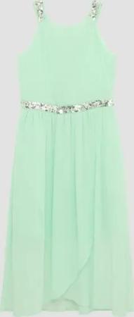s.Oliver Maxikleid Midikleid aus Chiffon mit Pailletten-Details Pailletten