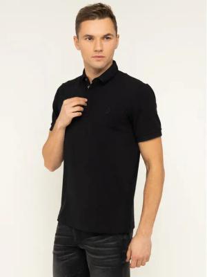 Armani Exchange Poloshirt 8NZF91 ZJ81Z 1200 Schwarz Slim Fit