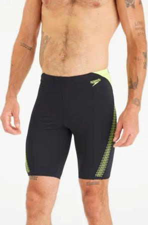 Badehose Jammer Herren lang Speedo - schwarz/gelb