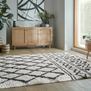 FLAIR RUGS Hochflor-Teppich "SOUQ LINES", rechteckig, 40 mm Höhe, Souq Lines Teppich im Berber-Stil