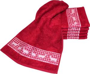 Dyckhoff Gästehandtücher "Hirschparade", (Set, 6 St.), Made in Germany (6 Gästetücher)