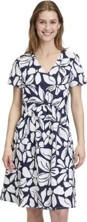 Vera Mont Sommerkleid Vera Mont Sommerkleid mit V-Ausschnitt Design