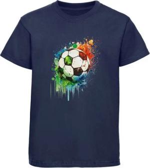 MyDesign24 T-Shirt Kinder Fussball Print Shirt Bedrucktes Fussball T-Shirt i475